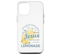 Life Gave Me Lemons But My Jesus Makes Lemonade Watercolor Coque pour iPhone 12/12 Pro