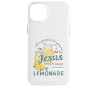 Life Gave Me Lemons But My Jesus Makes Lemonade Watercolor Coque pour iPhone 14 Plus