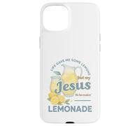 Life Gave Me Lemons But My Jesus Makes Lemonade Watercolor Coque pour iPhone 15 Plus