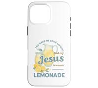 Life Gave Me Lemons But My Jesus Makes Lemonade Watercolor Coque pour iPhone 16 Pro Max