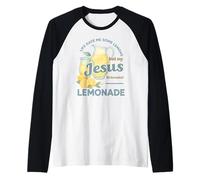 Life Gave Me Lemons But My Jesus Makes Lemonade Watercolor Manche Raglan