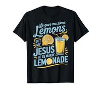 Life Gave Me Lemons Jesus Made Lemonade Christian Quote T-Shirt