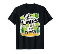 Life Gave Me Limes So I Got Tipsy Cocktail de barman amusant T-Shirt