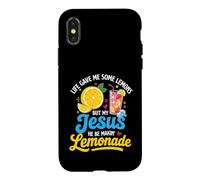 Life Gave Me Some Lemons But My Jesus He Be Make Limonade Coque pour iPhone X/XS