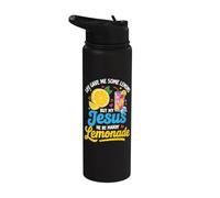 Life Gave Me Some Lemons But My Jesus He Be Make Limonade Stainless Steel Insulated Water Bottle