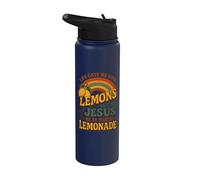 Life Gave Me Some Lemons But My Jesus He Be Makin Limonade Stainless Steel Insulated Water Bottle