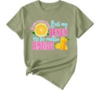 Life Gave Me Some Lemons Shirt Life Gave Me Some Lemons But My Jesus He Be Making Lemonade T-shirt unisexe, Vert, 3XL