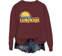 Life Gave Me Some Lemons Sweatshirt But My Jesus He Be Make Lemonade Shirt Christian Jesus Citation Tops, bordeaux, L