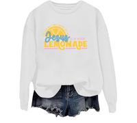 Life Gave Me Some Lemons Sweatshirt But My Jesus He Be Make Lemonade Shirt Christian Jesus Citation Tops, blanc, M