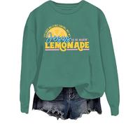 Life Gave Me Some Lemons Sweatshirt But My Jesus He Be Make Lemonade Shirt Christian Jesus Citation Tops, Vert, XXL