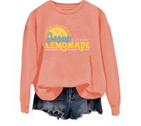 Life Gave Me Some Lemons Sweatshirt But My Jesus He Be Make Lemonade Shirt Christian Jesus Citation Tops, Hami Orange, L