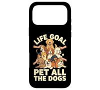 Life Goal Pet All The Dogs Cartoon Funny Dog Lover Coque pour iPhone 17 Pro Max