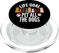 Life Goal Pet All The Dogs Chiot Paws Pattes, passionné d'animaux de Compagnie PopSockets PopGrip pour MagSafe