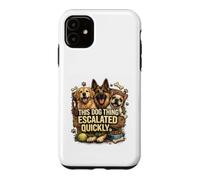 Life Got Hairy Dogs Thing Escale Quickly Funny Dogs Coque pour iPhone 11