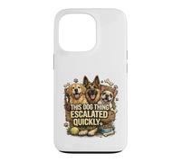 Life Got Hairy Dogs Thing Escale Quickly Funny Dogs Coque pour iPhone 13 Pro