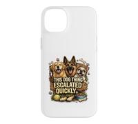 Life Got Hairy Dogs Thing Escale Quickly Funny Dogs Coque pour iPhone 14 Plus