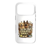 Life Got Hairy Dogs Thing Escale Quickly Funny Dogs Coque pour iPhone 17 Pro