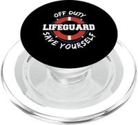Life Guard Off Duty Lifeguard Save Your... Proverbes de l'employé PopSockets PopGrip pour MagSafe