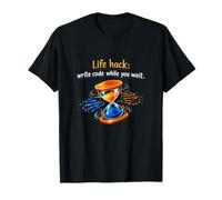 Life Hack Write Code While You Wait Programmer Humour T-Shirt