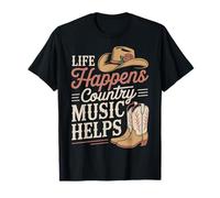 Life Happens Country Music Helps T-Shirt