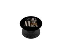Life Happens Music Aide Le Drapeau américain PopSockets PopGrip Adhésif