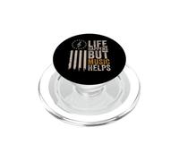 Life Happens Music Aide Le Drapeau américain PopSockets PopGrip pour MagSafe