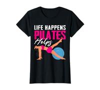 Life Happens Pilates aide les amateurs de pilates de contrôle drôle T-Shirt