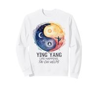Life Happens Tai Chi Aide Le Yin Yang Nuit et Jour Sweatshirt