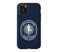 Life Happens Yoga et méditation contribuent au Bien-être | Lotus Pose 2 Coque pour iPhone 11 Pro