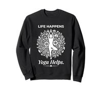 Life Happens Yoga et méditation contribuent au Bien-être Pose du Lotus 1 Sweatshirt