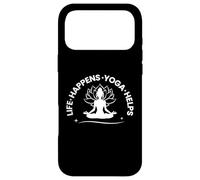 Life Happens Yoga Helps Meditation & Yoga Coque pour iPhone 17 Pro Max