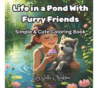 Life in a Pond with Furry Friends: Simple and Cute Coloring Book