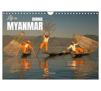 Life in Myanmar, Burma (Wall Calendar 2026 DIN A4 landscape), CALVENDO 12 Month Wall Calendar: The land of a thousand pagodas