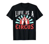 Life is A Circus Événement Sécurité Carnaval Ringmaster T-Shirt Graphique avec Valeur, Homme, Noir, M
