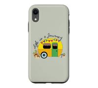 Life is a Journey Texte Noir Coque pour iPhone XR