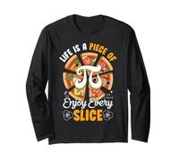 Life is a Piece of Pi Day Pizza Every Slice Math Teacher Manche Longue