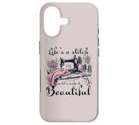 Life is A Stitch Make It Beautiful Quilter Quilting Sewing Coque pour iPhone 17