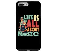 Life is All About The Music Design Guitare rétro Coque pour iPhone 7 Plus/8 Plus