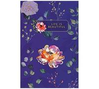 Life Is Beautiful" Watercolor Flowers & Foliage Notebook: Floral Composition / Notebook To Write In (Floral Journals For Women)