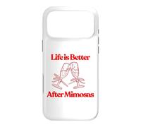 Life is Better After Mimosas Funny Sunday Brunch Art Graphique Coque pour iPhone 17 Pro Max