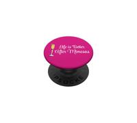 Life is Better After Mimosas Funny Sunday Brunch Art Graphique PopSockets PopGrip Adhésif