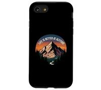 Life is Better at Altitude Mountain Hiking Nature Coque pour iPhone SE (2020) / 7/8
