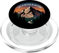 Life is Better at Altitude Mountain Hiking Nature PopSockets PopGrip pour MagSafe