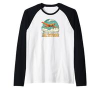 Life is Better at Altitude Pilot Airplane Flying Design Manche Raglan