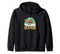 Life is Better at Altitude Pilot Airplane Flying Design Sweat à Capuche