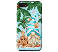 Life is Better At The Beach for Summer Lover Funny GNOME Coque pour iPhone SE (2020) / 7/8