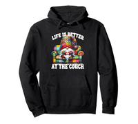 Life Is Better At The Couch Gnome Dad For Funny Retirement Sweat à Capuche