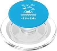 Life is Better at The Lake for Lake Cottage and Cabin PopSockets PopGrip pour MagSafe