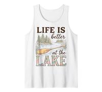 Life is Better At The Lake Life Lover Lakehouse Boating Débardeur