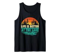 Life is Better At The Lake - Ponton Captain Pontooning Débardeur